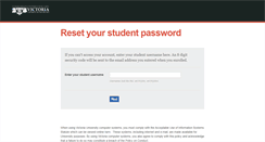 Desktop Screenshot of password.student.vuw.ac.nz