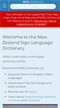 Mobile Screenshot of nzsl.vuw.ac.nz